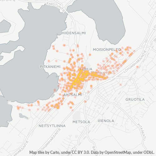 08100 Yritystiheys lämpökarttana