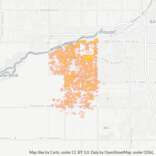 93311 Business Density Heatmap