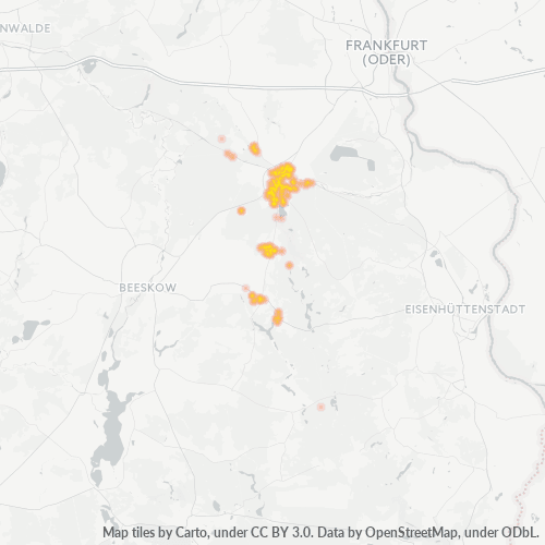 Heatmap für plz 15299