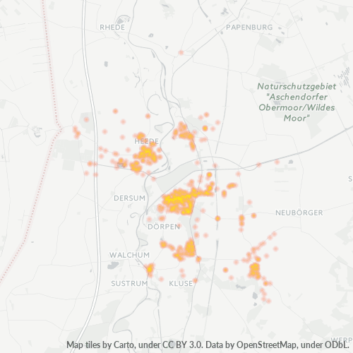 Heatmap für plz 26892