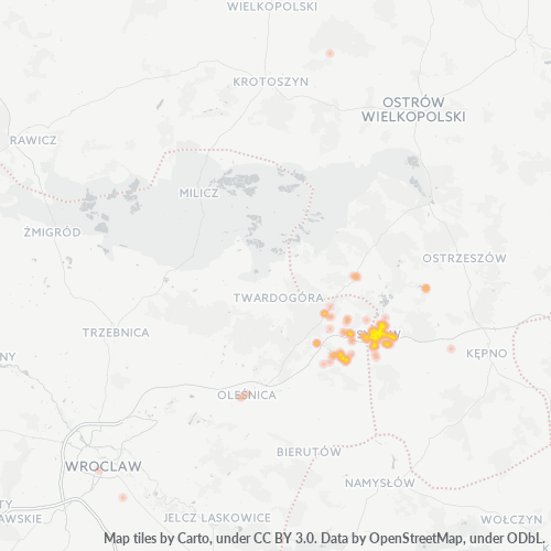 56-500 Mapa intensywności działalności gospodarczej