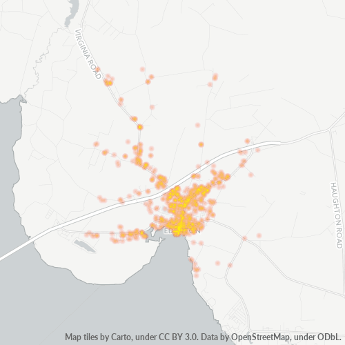 27932 Business Density Heatmap