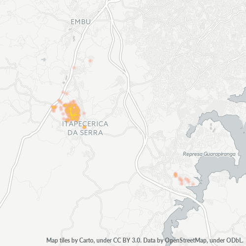 06852-000 Heatmap de Densidade da Empresa