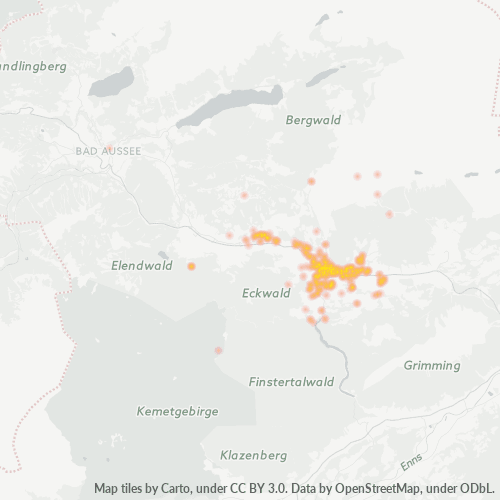 Heatmap für postleitzahl 8983