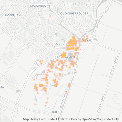 1812 Heatmap Bedrijfsdichtheid