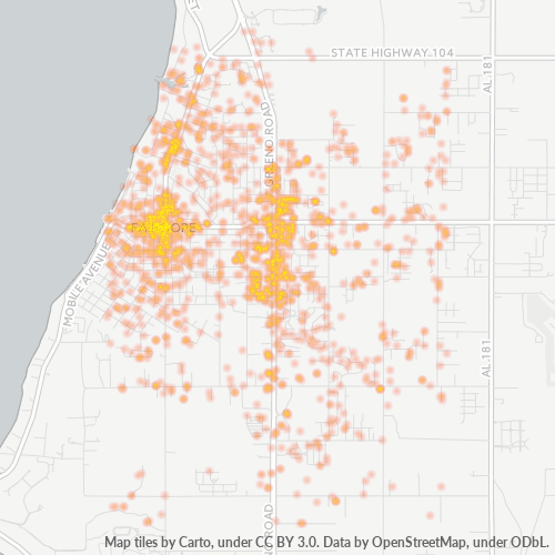 36532 Business Density Heatmap