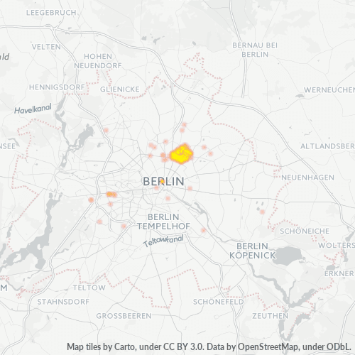 Heatmap für plz 13086