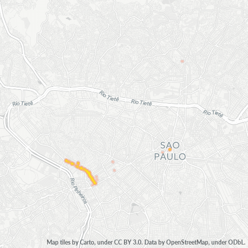 05419-000 Mapa de calor de densidad empresarial