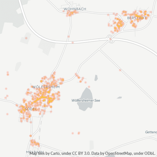 Heatmap für plz 61200