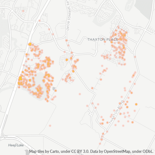 78747 Business Density Heatmap