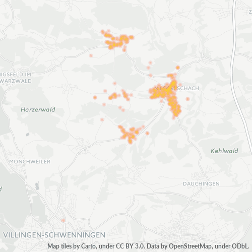 Heatmap für plz 78078
