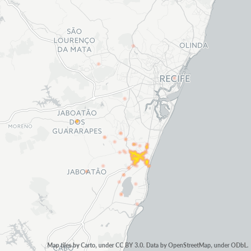 54325-000 Mapa de calor de densidad empresarial