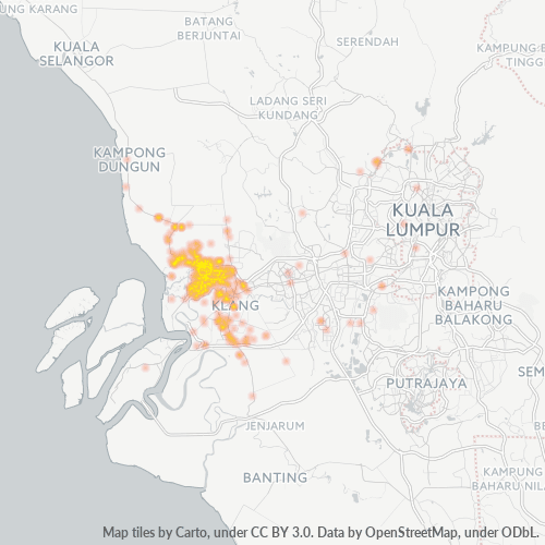 42100 Business Density Heatmap