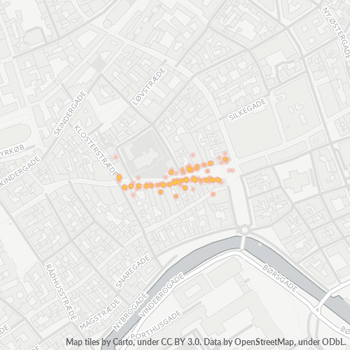 1160 Heatmap over forretningstæthed
