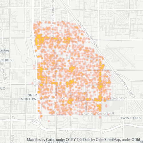 89108 Business Density Heatmap