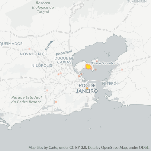 21940-000 Mapa de calor de densidad empresarial