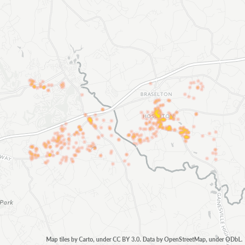 30548 Business Density Heatmap