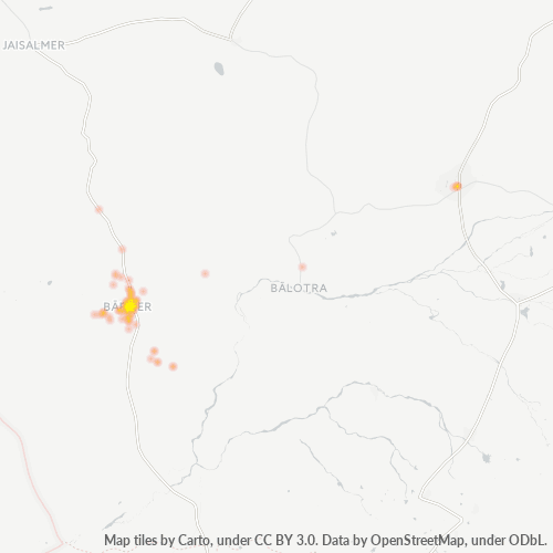 344001 Business Density Heatmap