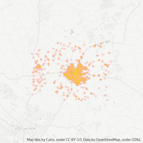7021 Heatmap Bedrijfsdichtheid