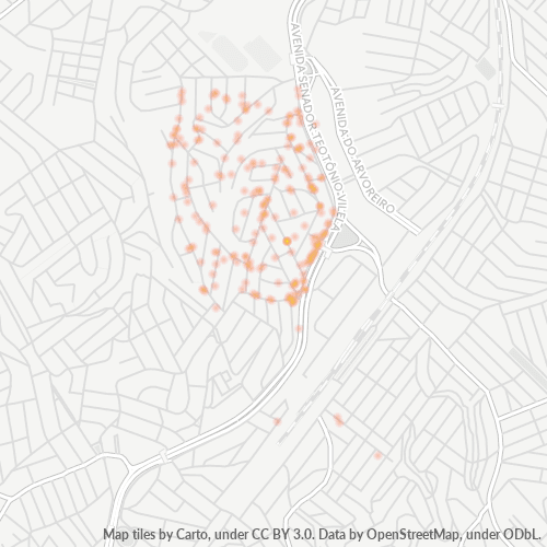 04830-000 Mapa de calor de densidad empresarial