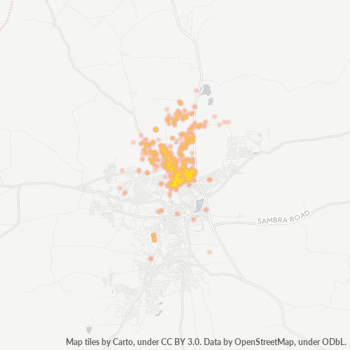 590010 Business Density Heatmap
