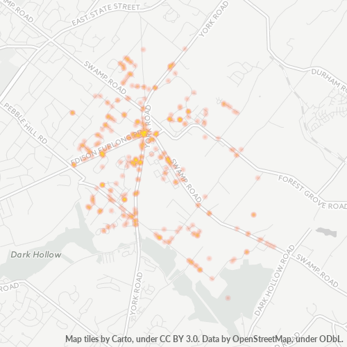 18925 Business Density Heatmap