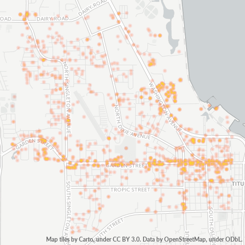 32796 Business Density Heatmap