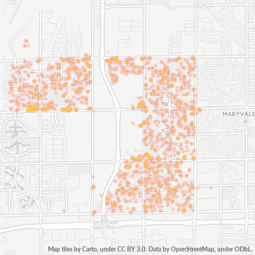 85037 Business Density Heatmap
