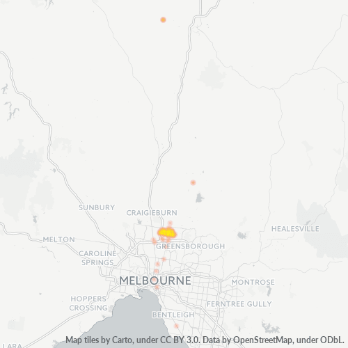 3075 Business Density Heatmap