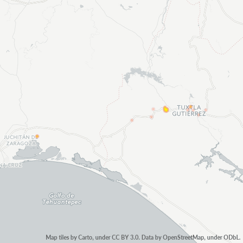 29140 Mapa de calor de densidad empresarial