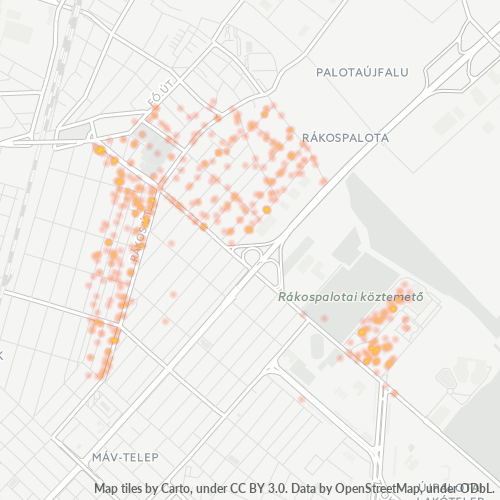 1152 Vállalati sűrűségi térkép