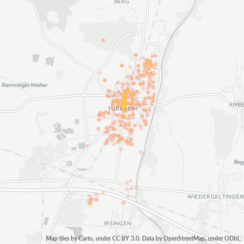 Heatmap für plz 86842