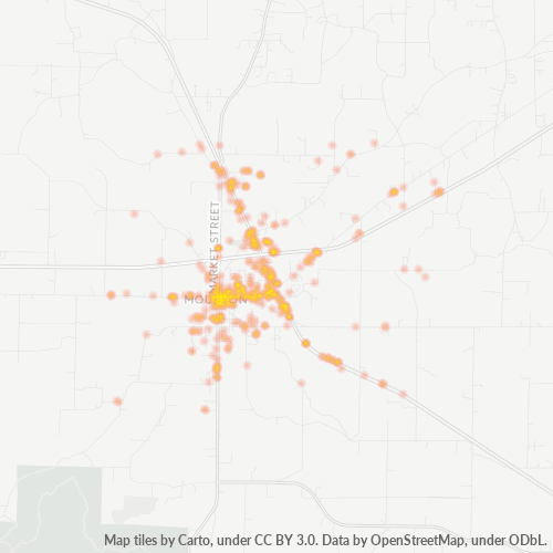 35650 Business Density Heatmap