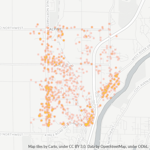 49321 Business Density Heatmap