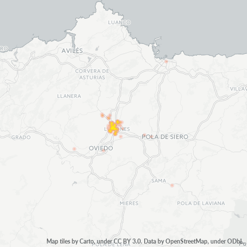 Mapa de calor para código postal 33420