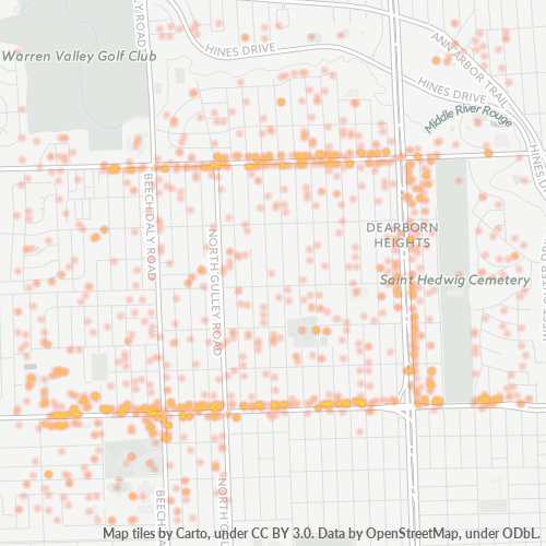 48127 Business Density Heatmap