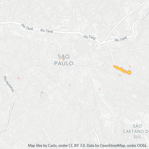 03342-000 Mapa de calor de densidad empresarial