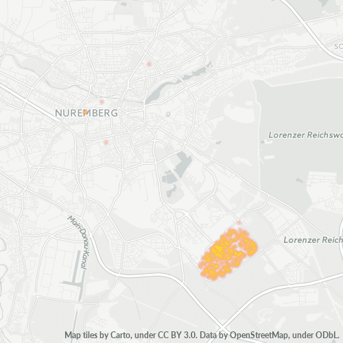 Heatmap für plz 90473