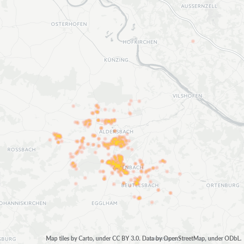 Heatmap für plz 94501