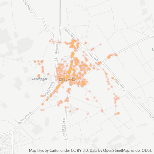 Heatmap voor postcode 5411