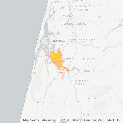 3810 Heatmap de Densidade da Empresa