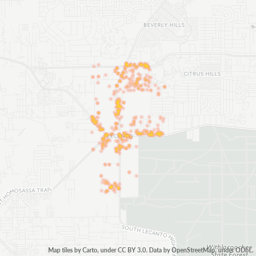 34461 Business Density Heatmap