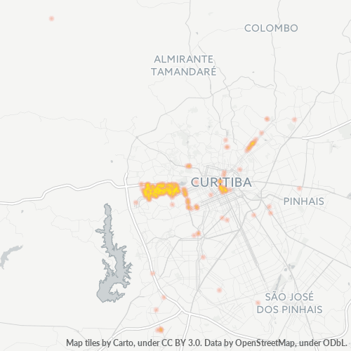 81200-000 Heatmap de Densidade da Empresa
