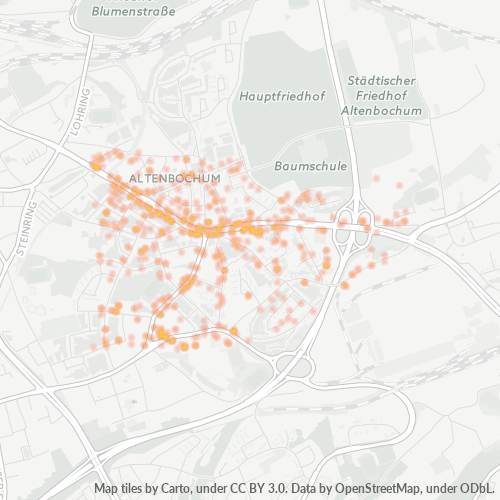 Heatmap für plz 44803