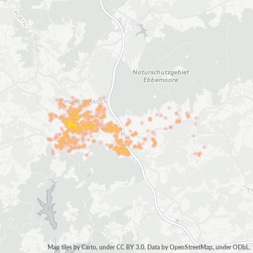 Heatmap für plz 58540