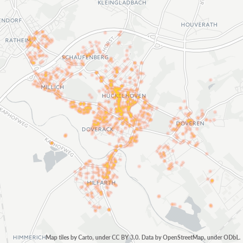 Heatmap für plz 41836