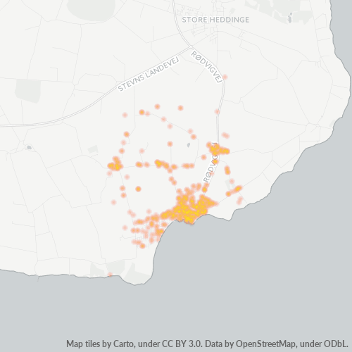4673 Heatmap over forretningstæthed