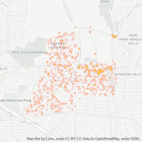 90056 Business Density Heatmap