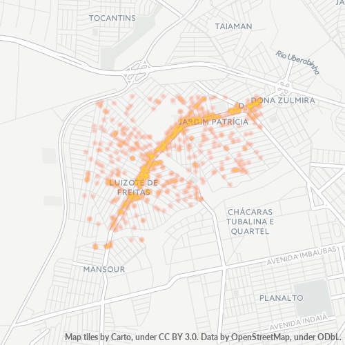 38414-000 Mapa de calor de densidad empresarial
