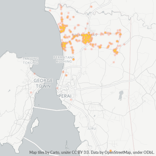 13100 Heatmap Ketumpatan Perniagaan